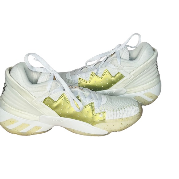 ADIDAS D.O.N. Issue #2 2 Donovan Mitchell White Gold Metallic Men's 8 Women’s 9 - Picture 5 of 10
